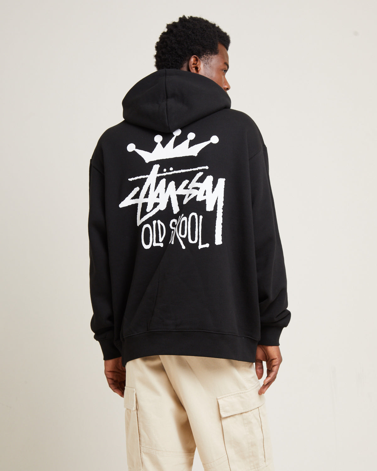 Old Skool Fleece Hoodie Black BLACK