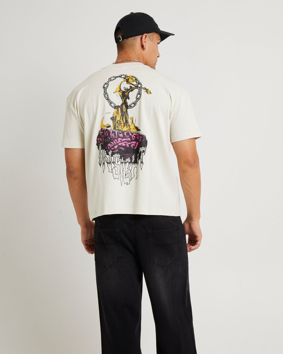 Piece Of Mind Cropped T-Shirt WHITE