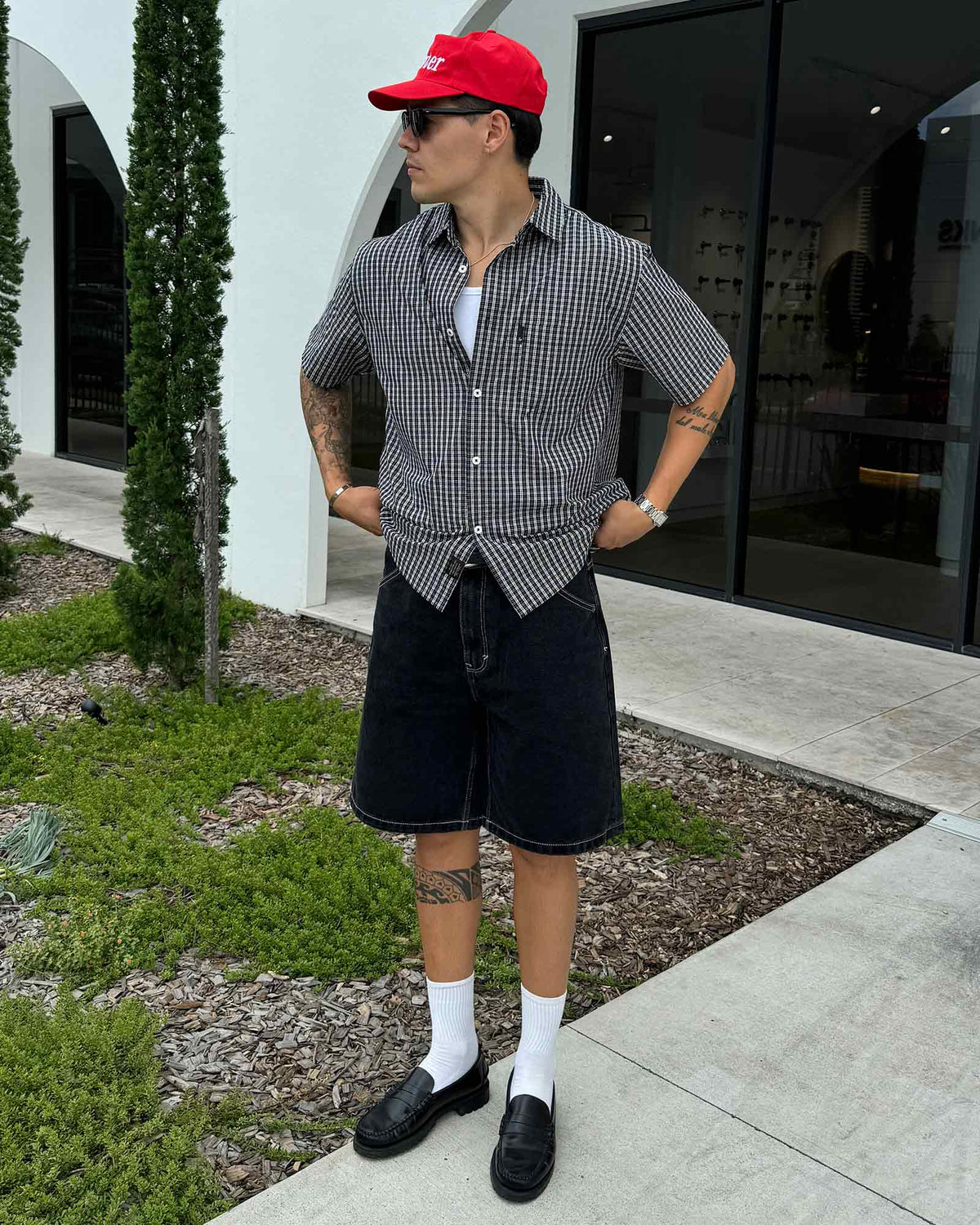 A5 Baggy Denim Shorts Lance LANCE