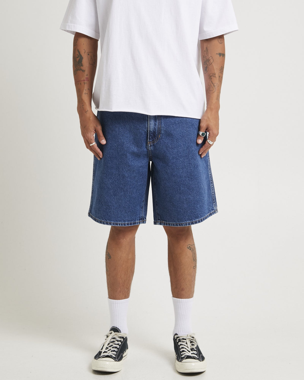 Steezy Relaxed Shorts RISING INDIGO