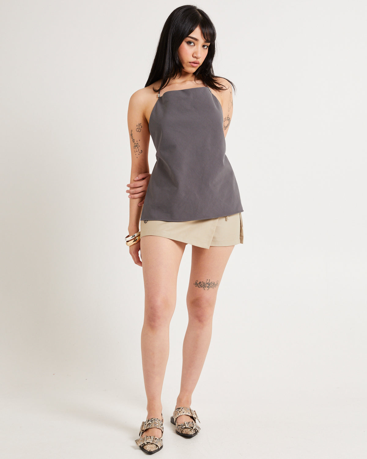 Suzie Apron Top STONE