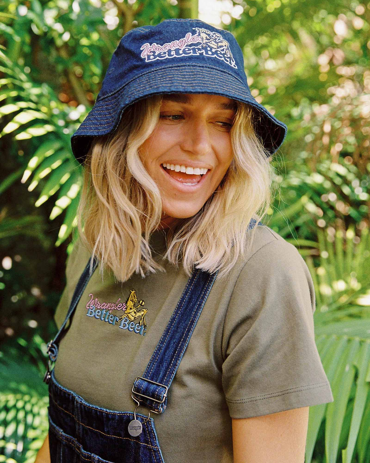 Wrangler x Better Beer Thirsty Bucket Hat STONED INDIGO