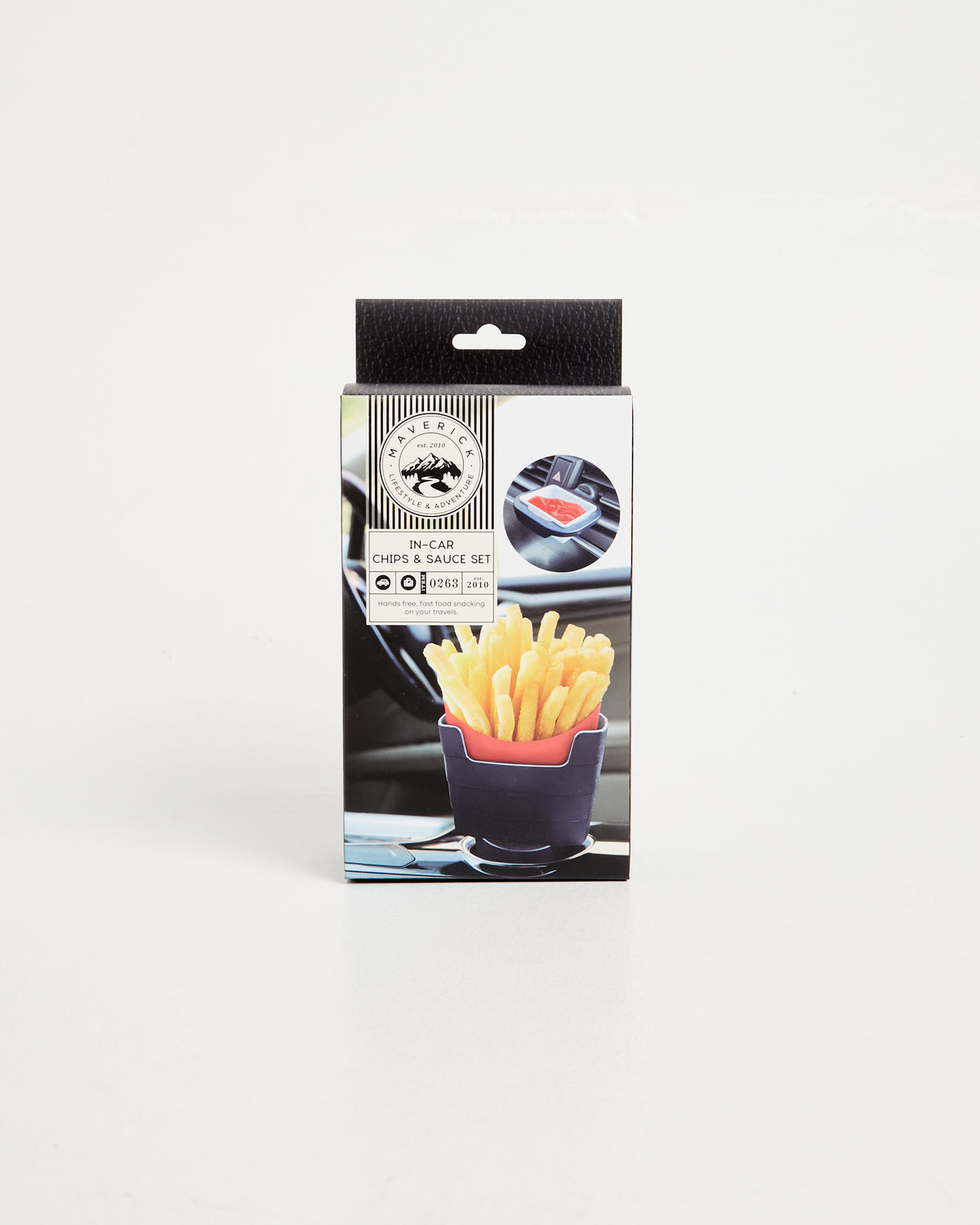 Chips and Sauce In Car Holder Set ASSORTED