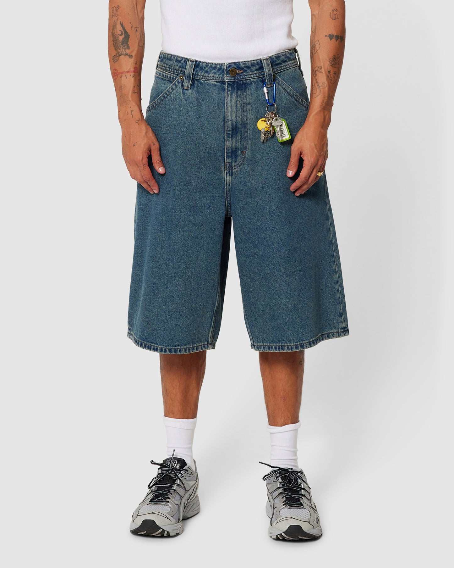 A6 Big Work Denim Shorts Felix
