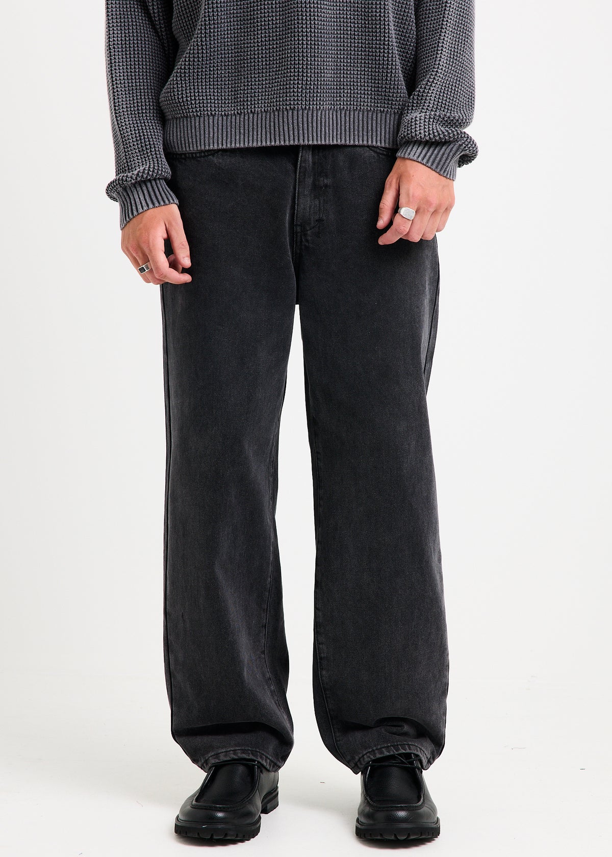 Knocker Wide Leg Denim Jeans