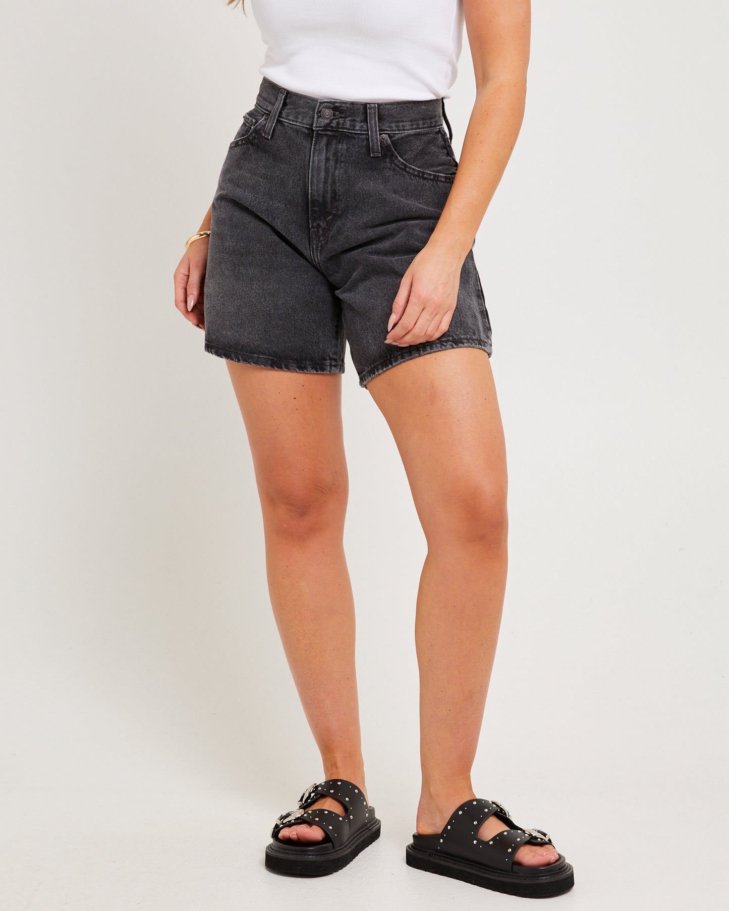 High Baggy Denim Shorts