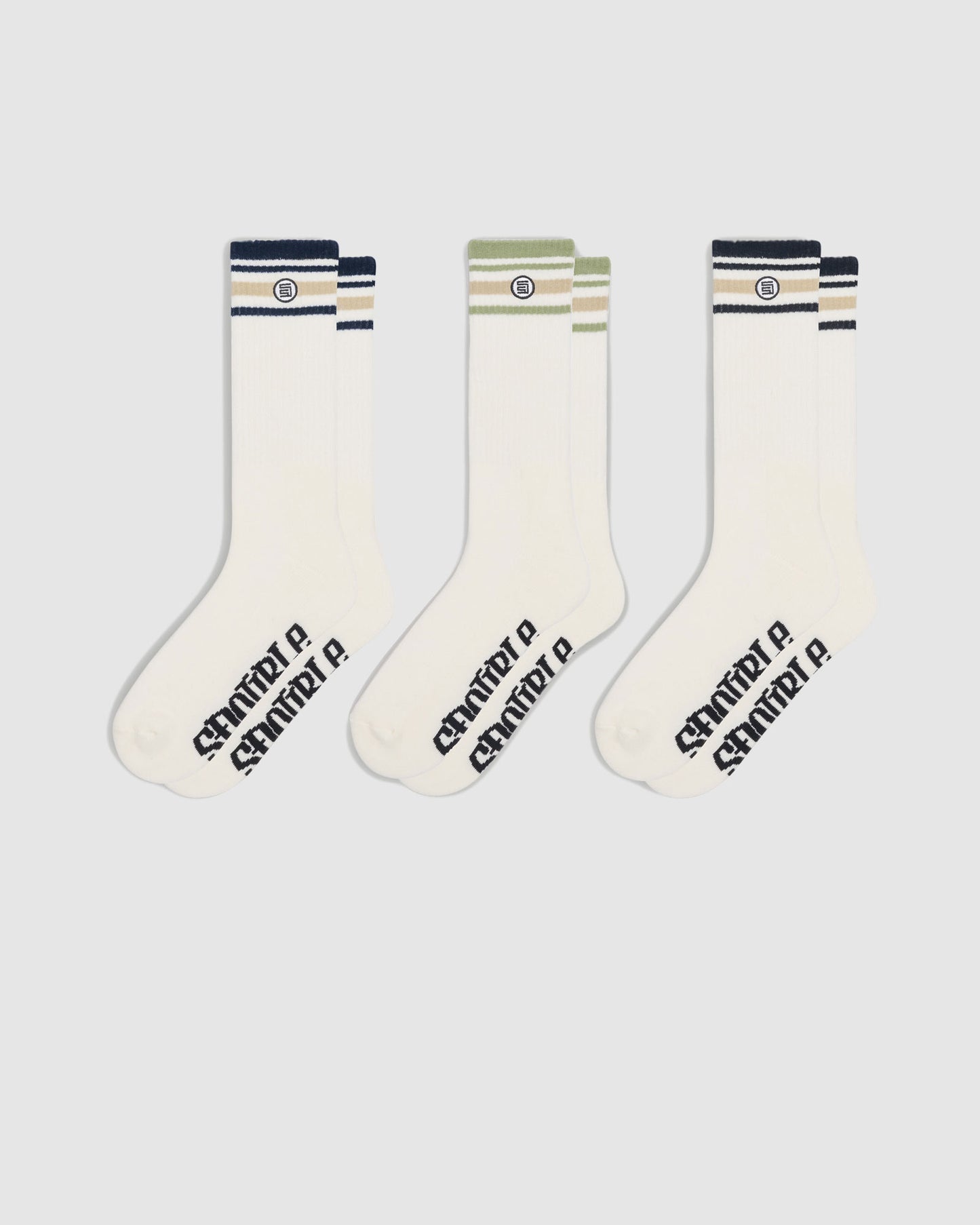 Stripe S-Dot Sock 3 Pack