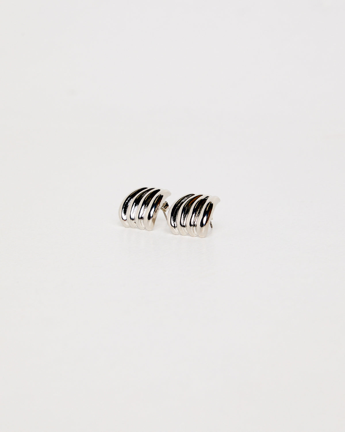 Bonjour Croissant Earings SILVER
