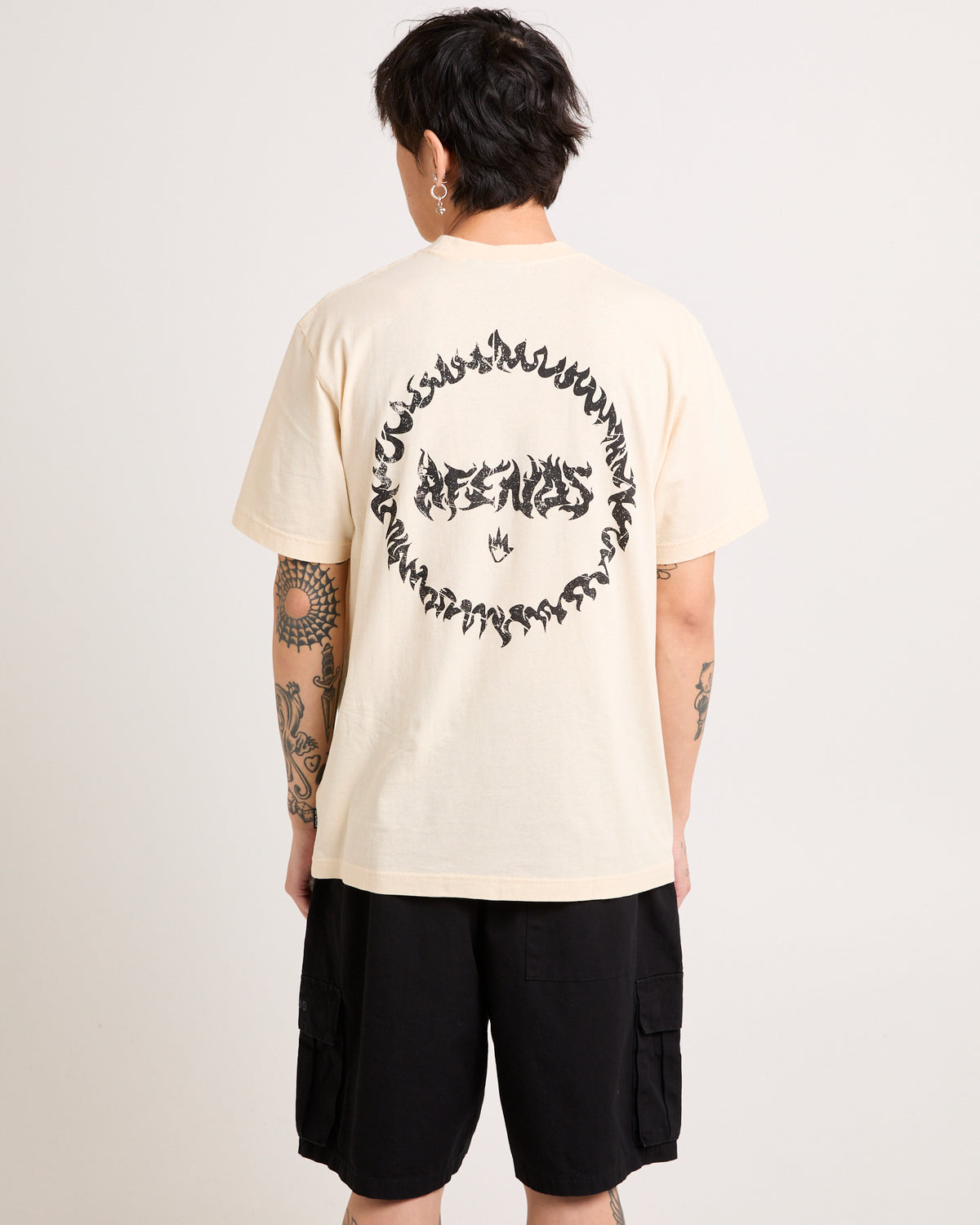 Fire Pit Retro Fit T-Shirt SAND