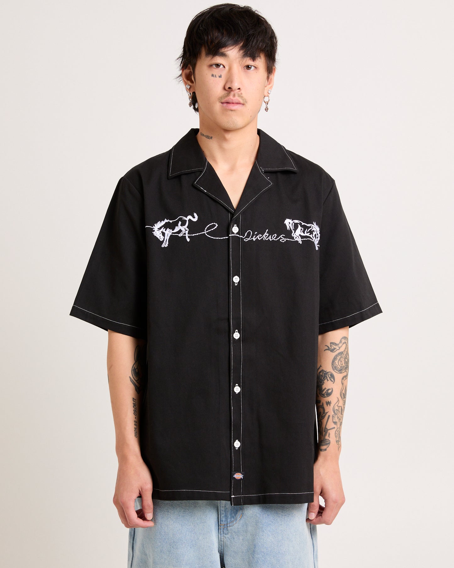Mustang Contrast Short Sleeve Shirt
