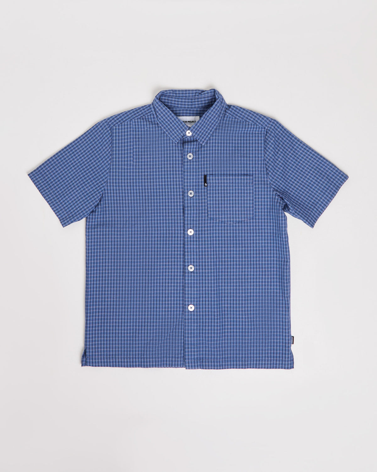 Boys Skate Shirt BLUE CHECK