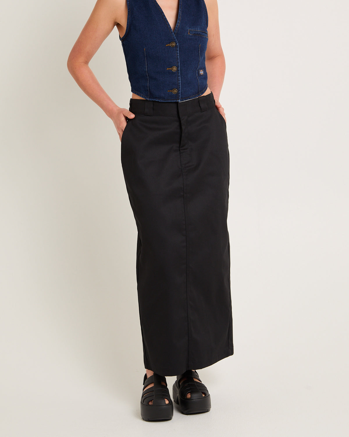874 Maxi Skirt BLACK