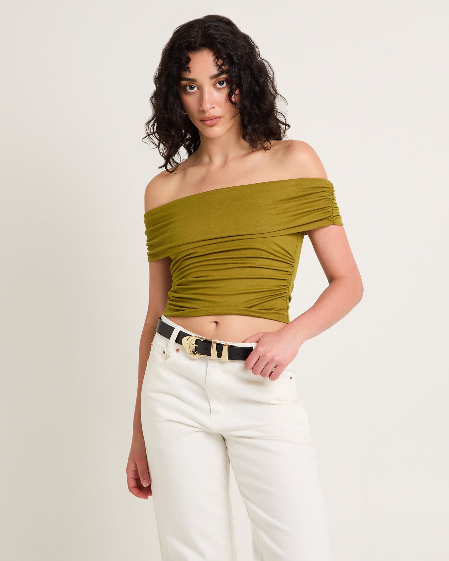 Armani Cold Shoulder Top