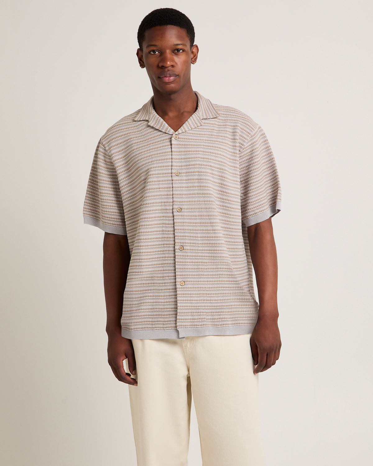 Keslo Striped Knitted Shirt MULTI