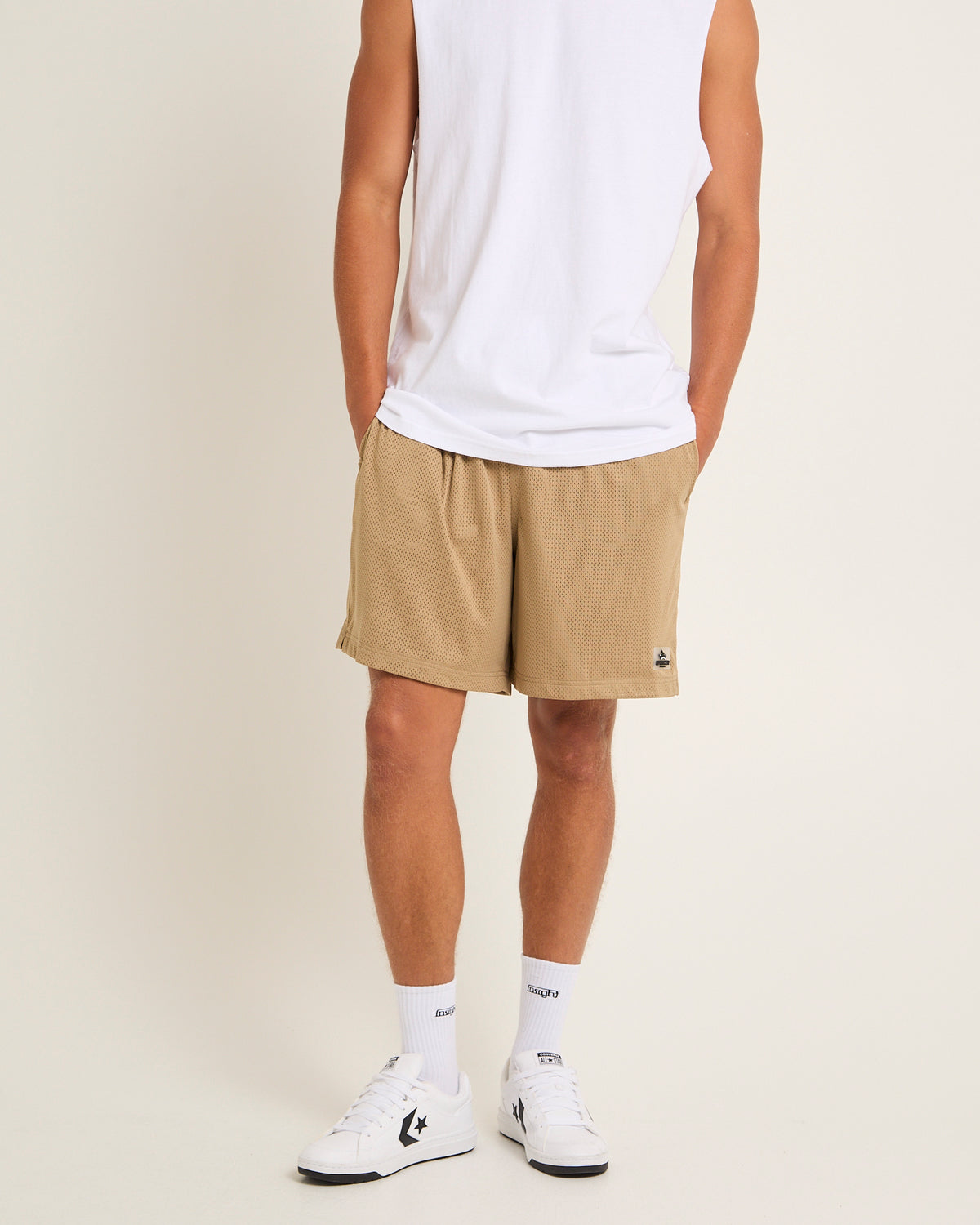 Melrose Mesh Shorts TAN