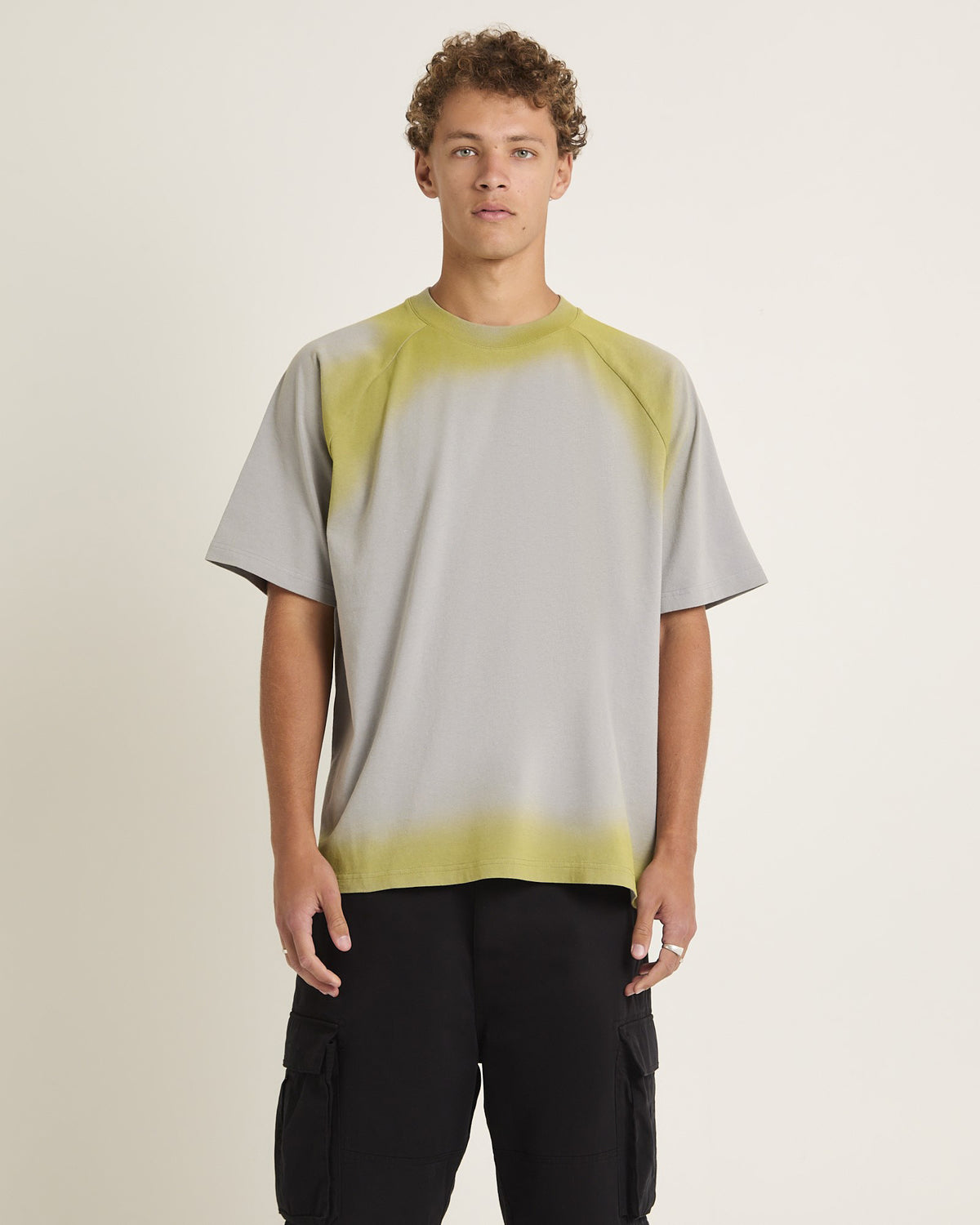 Liminal Sprayed T-Shirt GREY