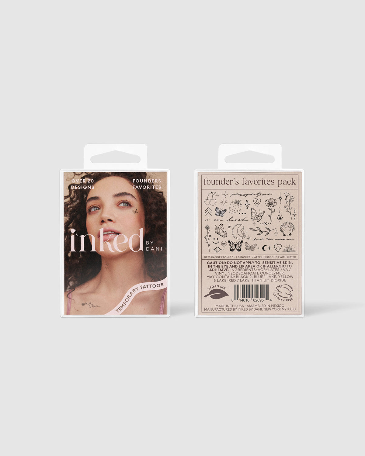 Founders Favourites Temporary Tattoo Pack BLACK