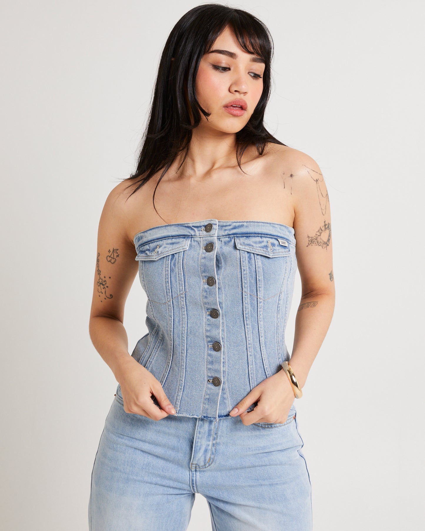 Desire Strapless Bustier Bae Fade