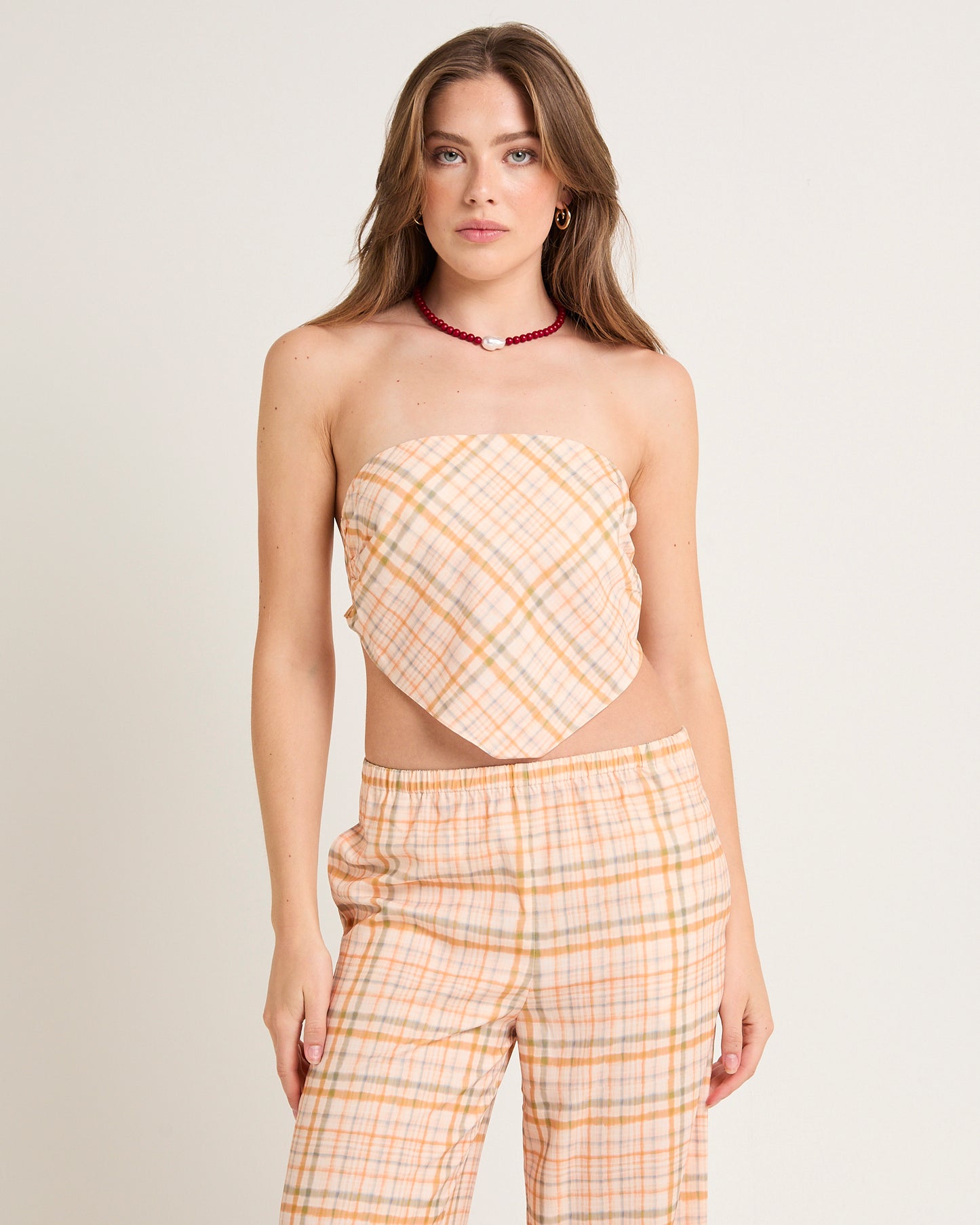 Ellery Printed Bandeau Top