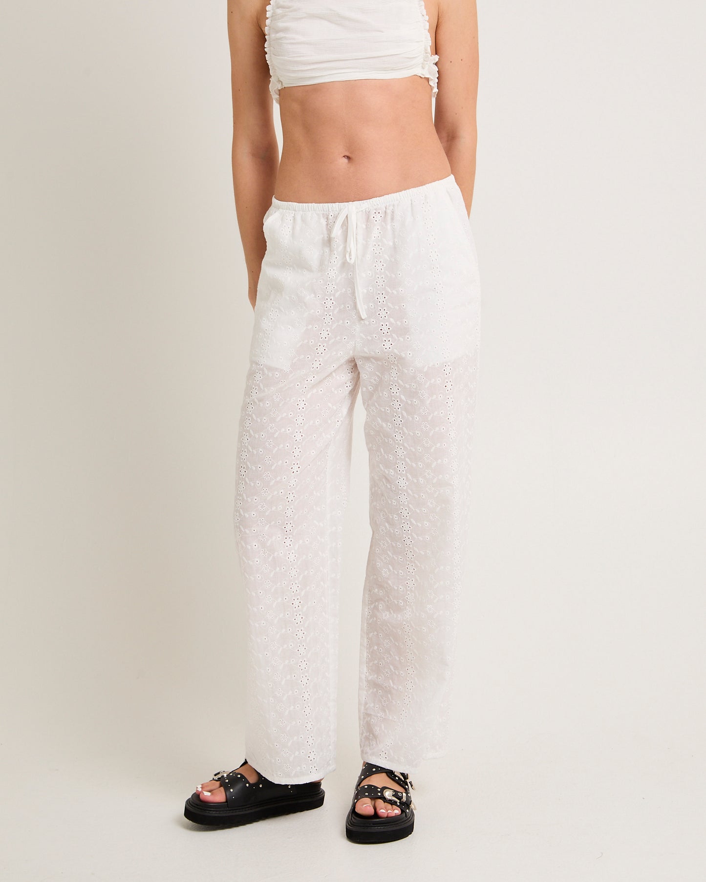 Elin Broderie Pants