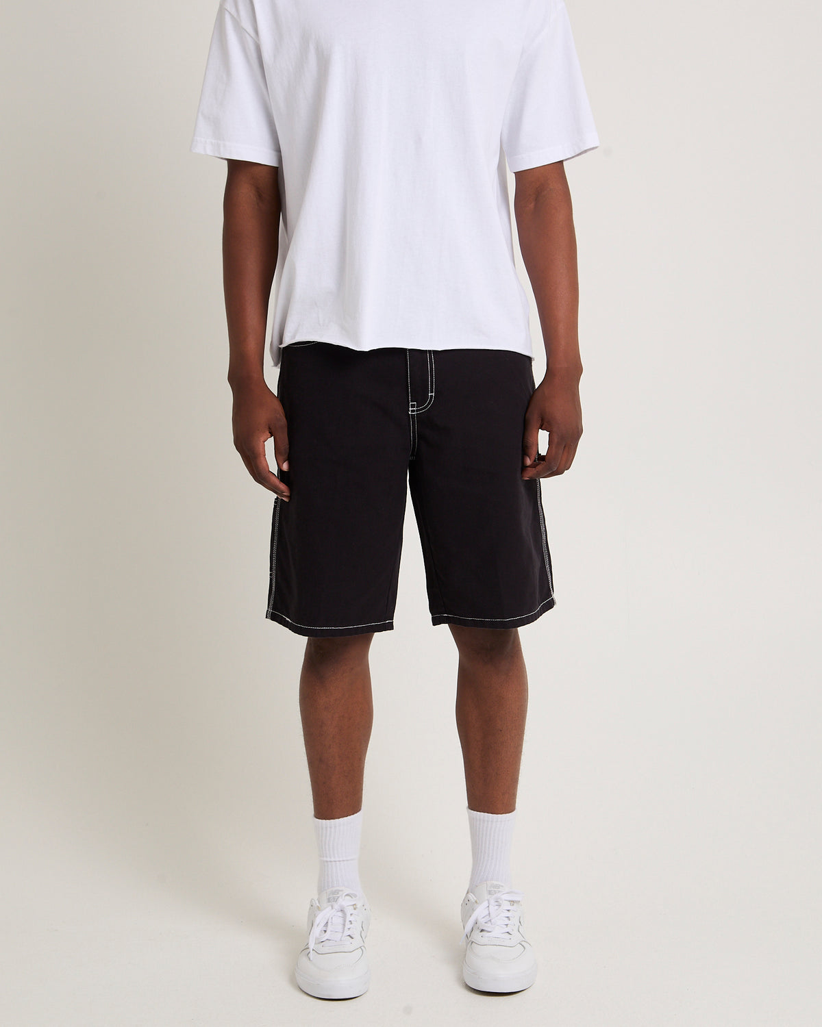 DX200 Canvas Shorts BLACK/WHITE