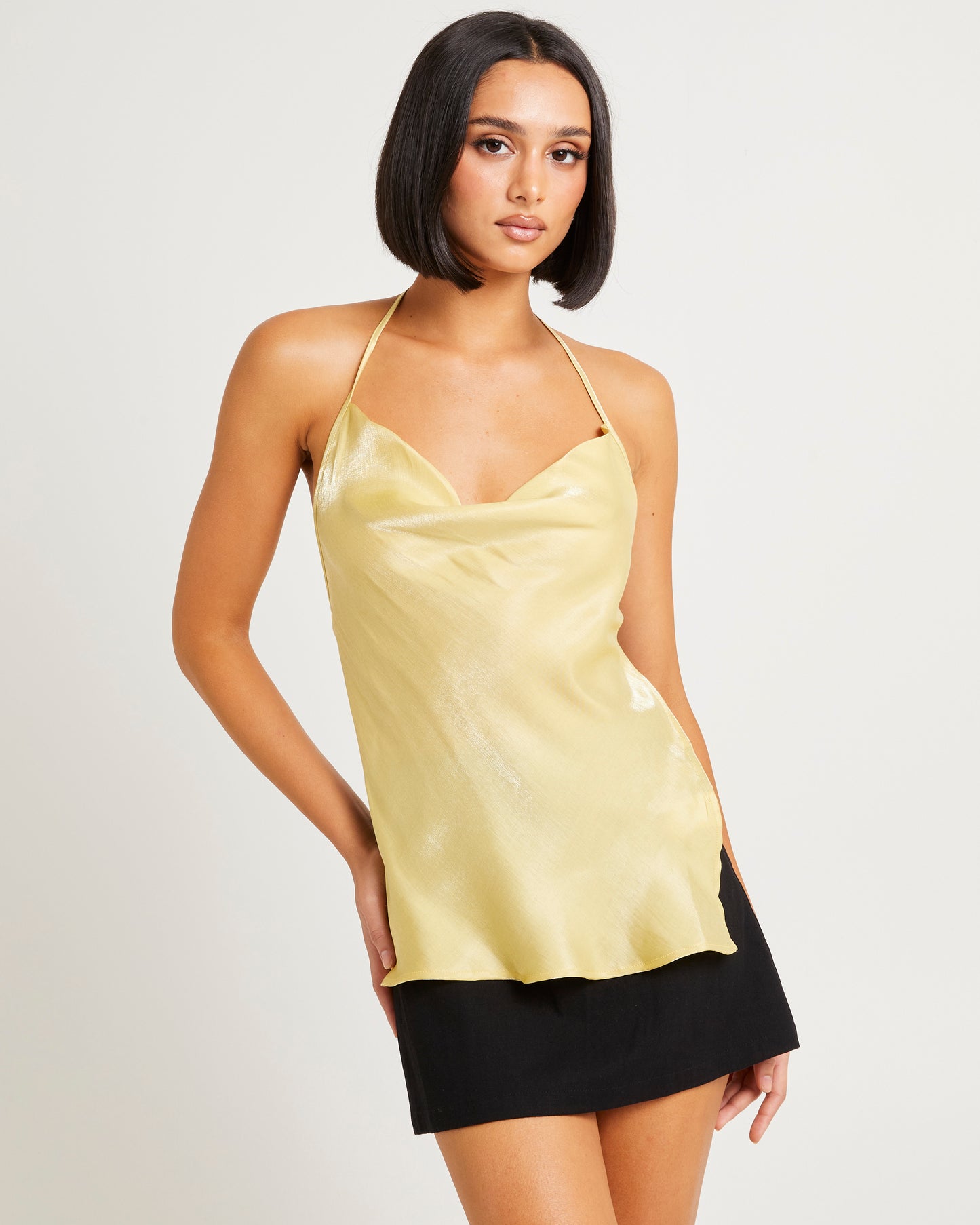 Nova Cowl Neck Halter Top