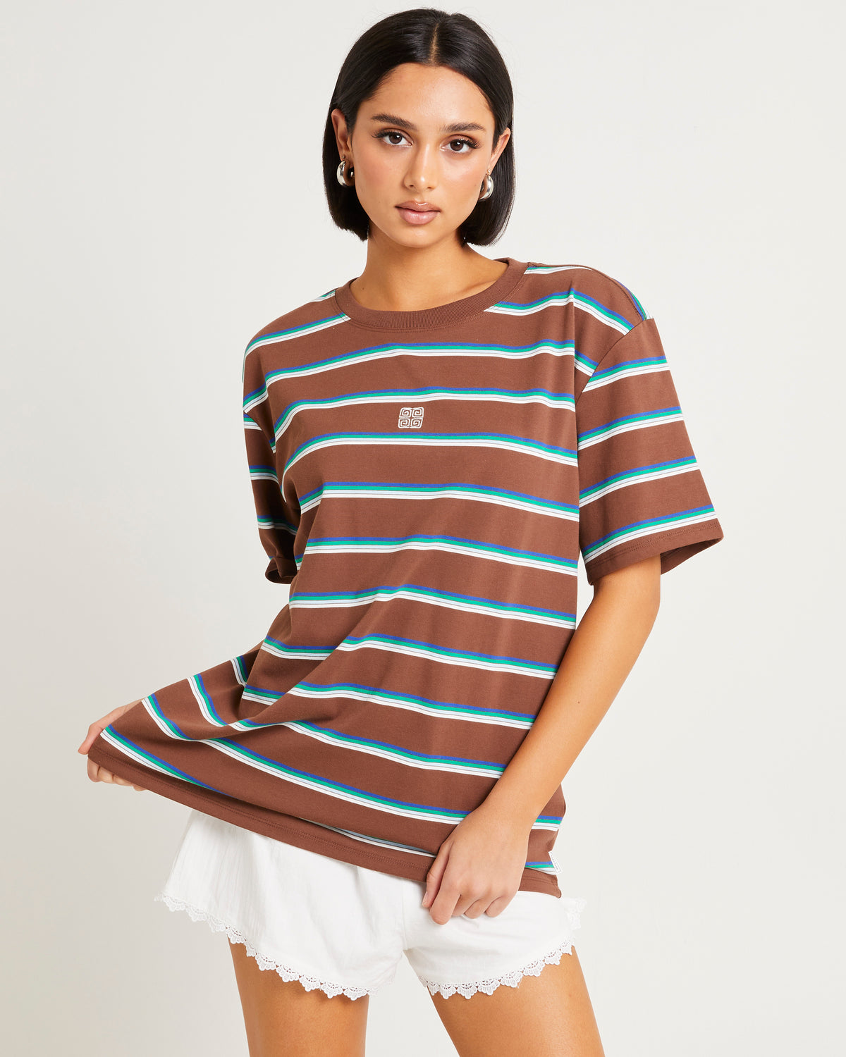 Malia Stripe Oversized T-Shirt STRIPE
