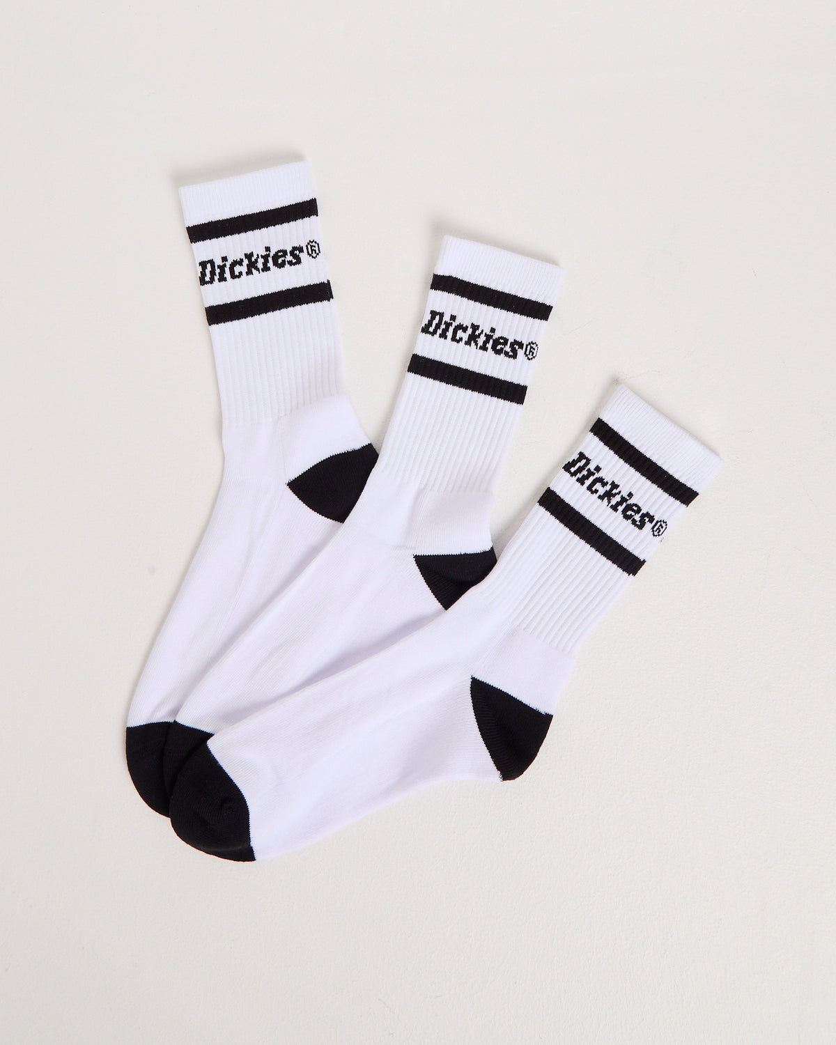 Standard Crew Socks 3 Pack BLACK / WHITE