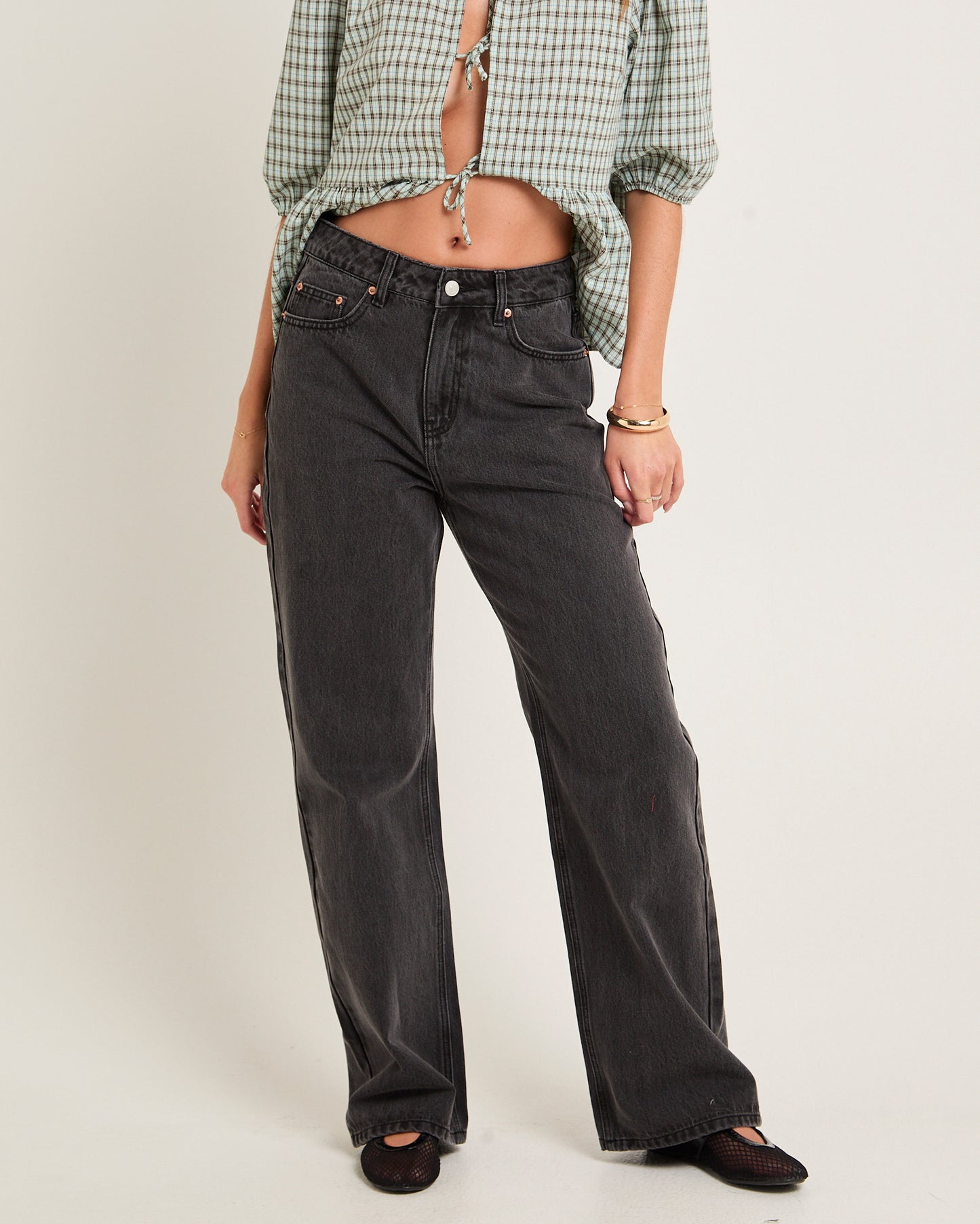 Alexa Mid Rise Relaxed Denim Jeans