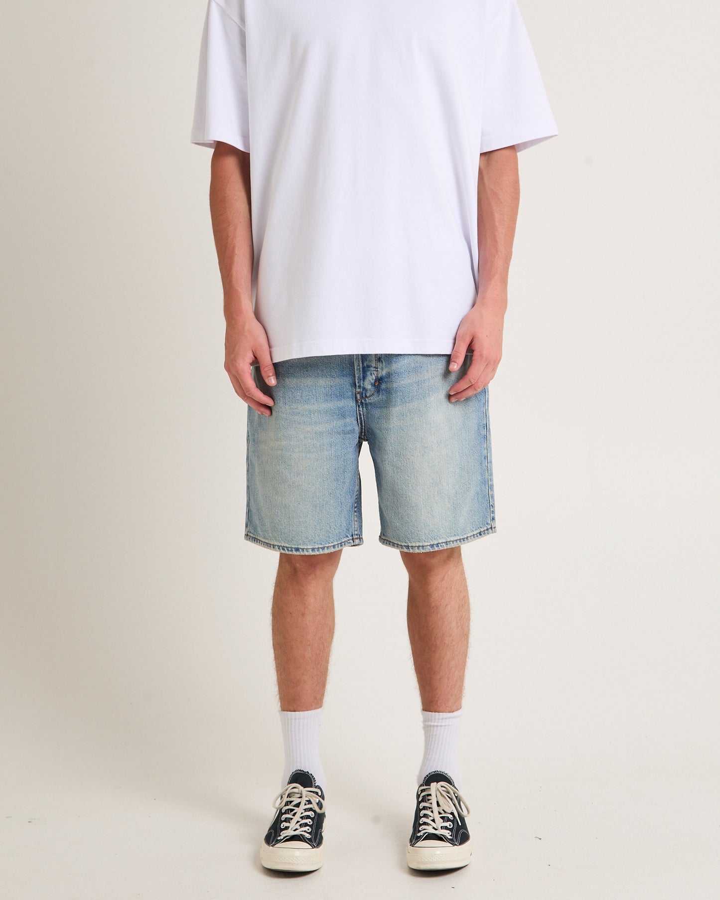 River Relaxed Denim Shorts