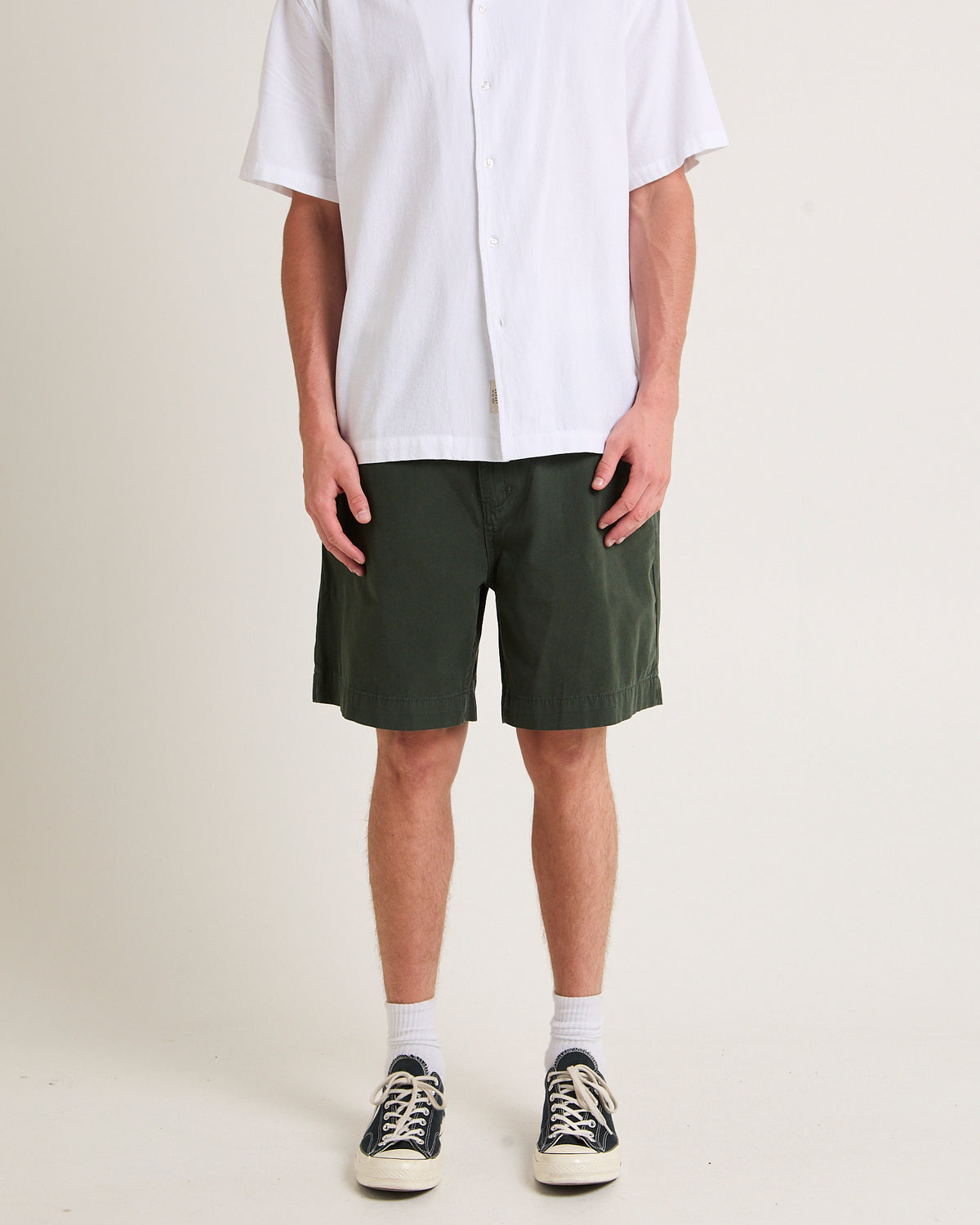 River Relaxed Shorts HUNTER GREEN