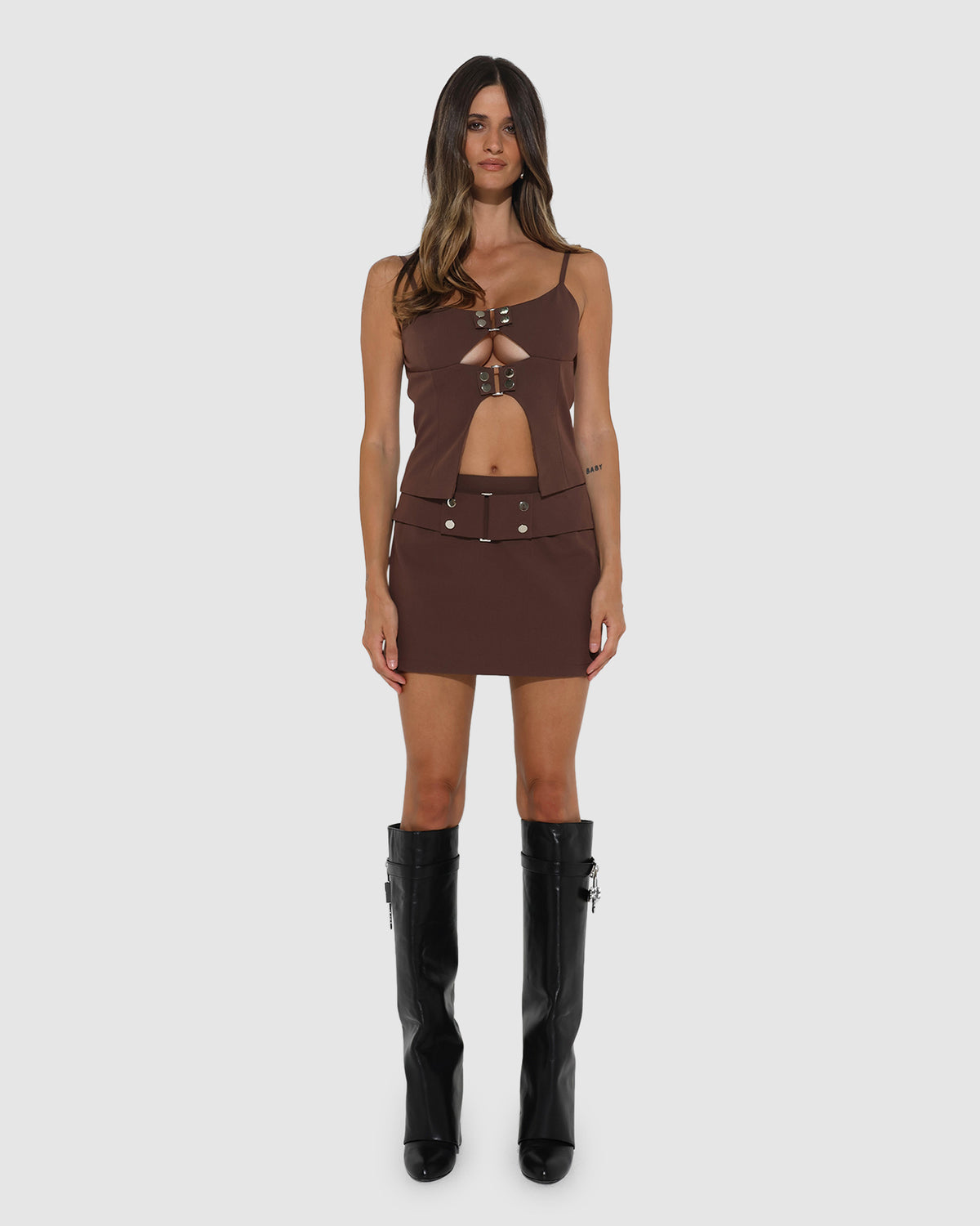Ren Mini Skirt CHOC