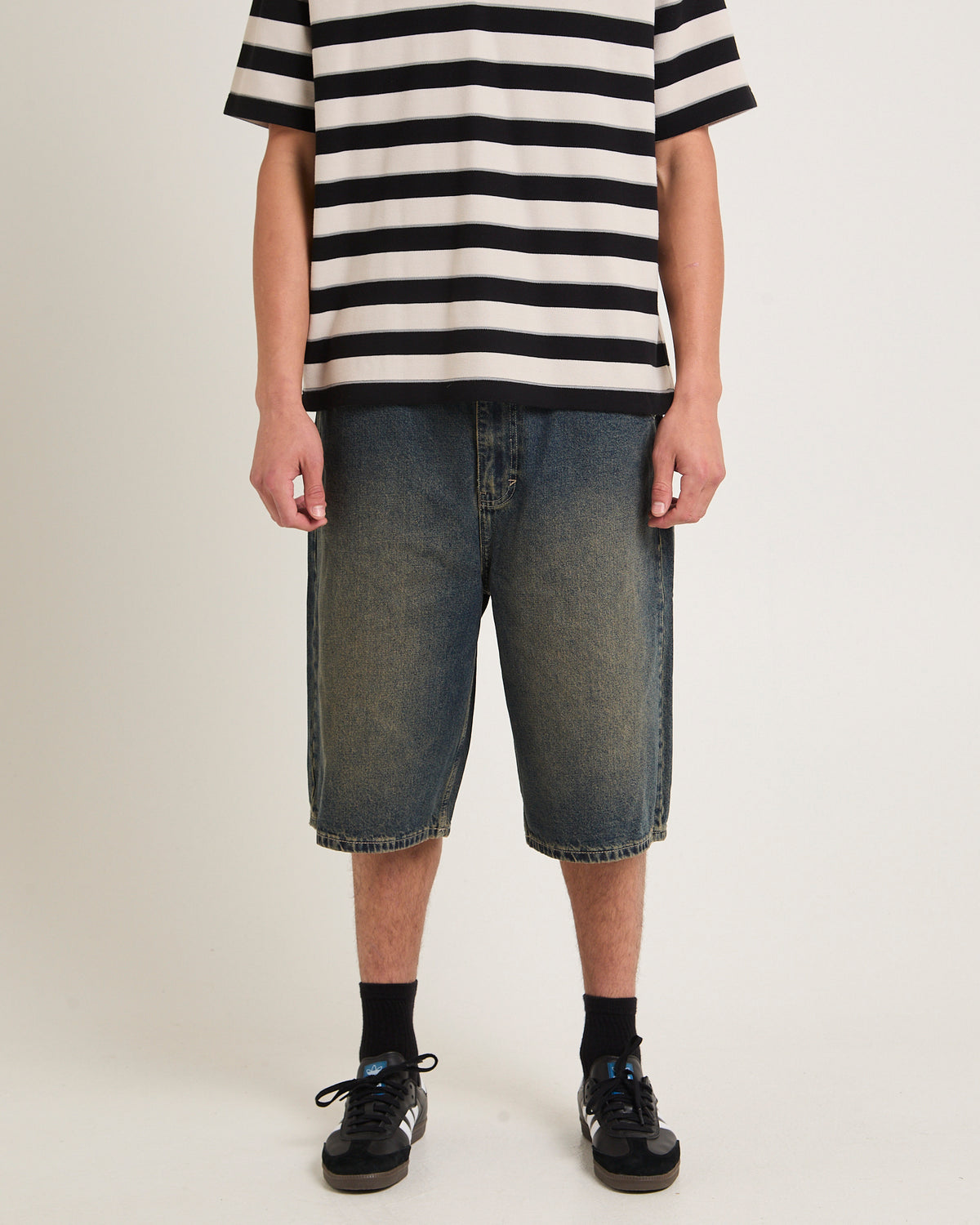 A6 Big Baggy Denim Shorts QUINN WORN