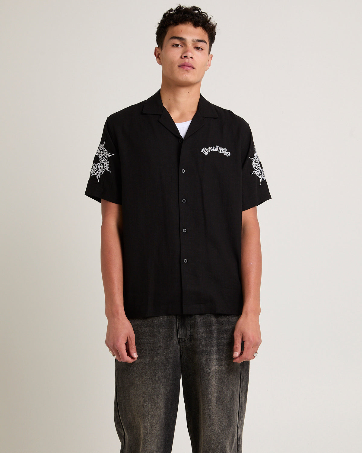 Visions Resort Short Sleeve Shirt BLACK