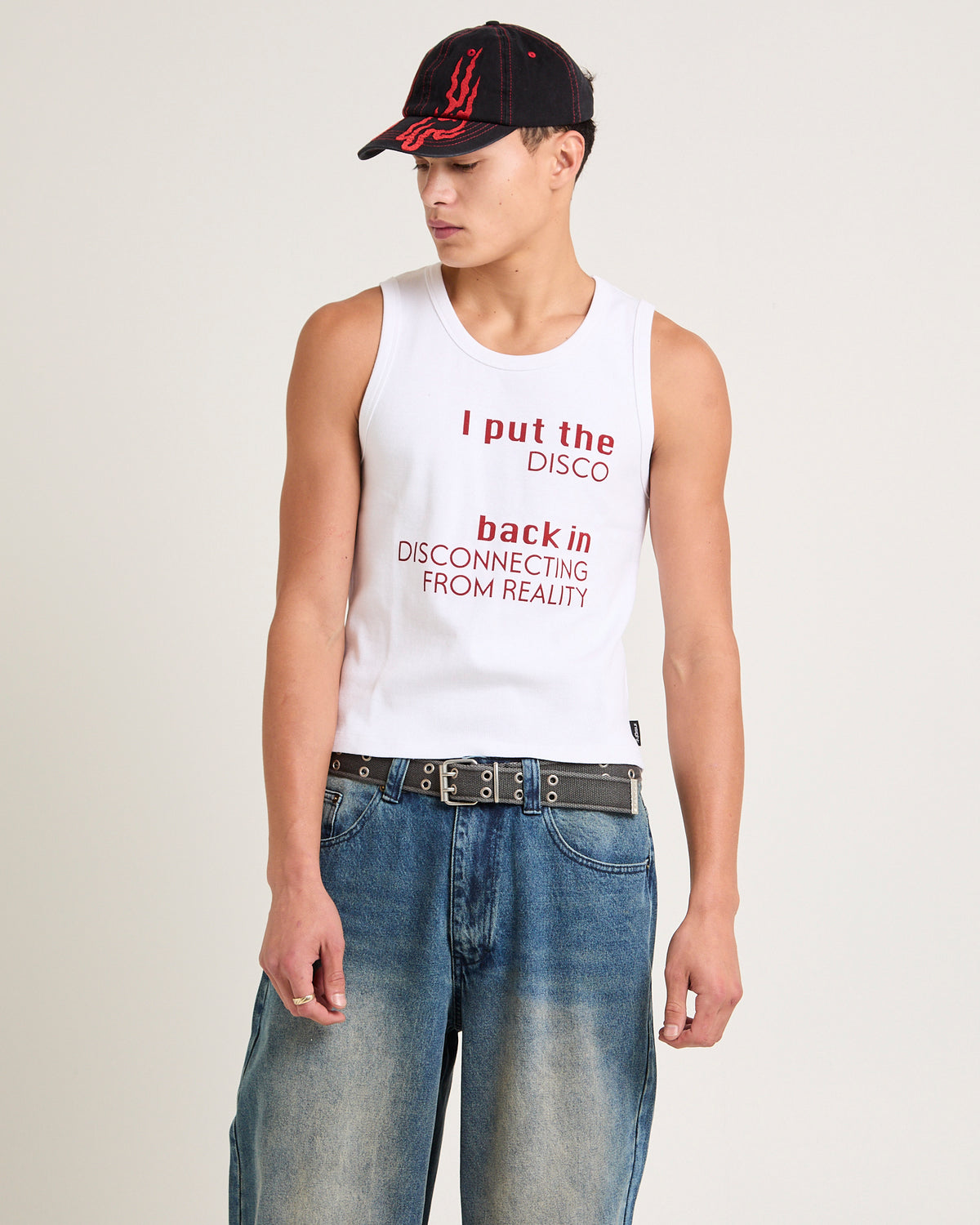 Disco Tank Top WHITE