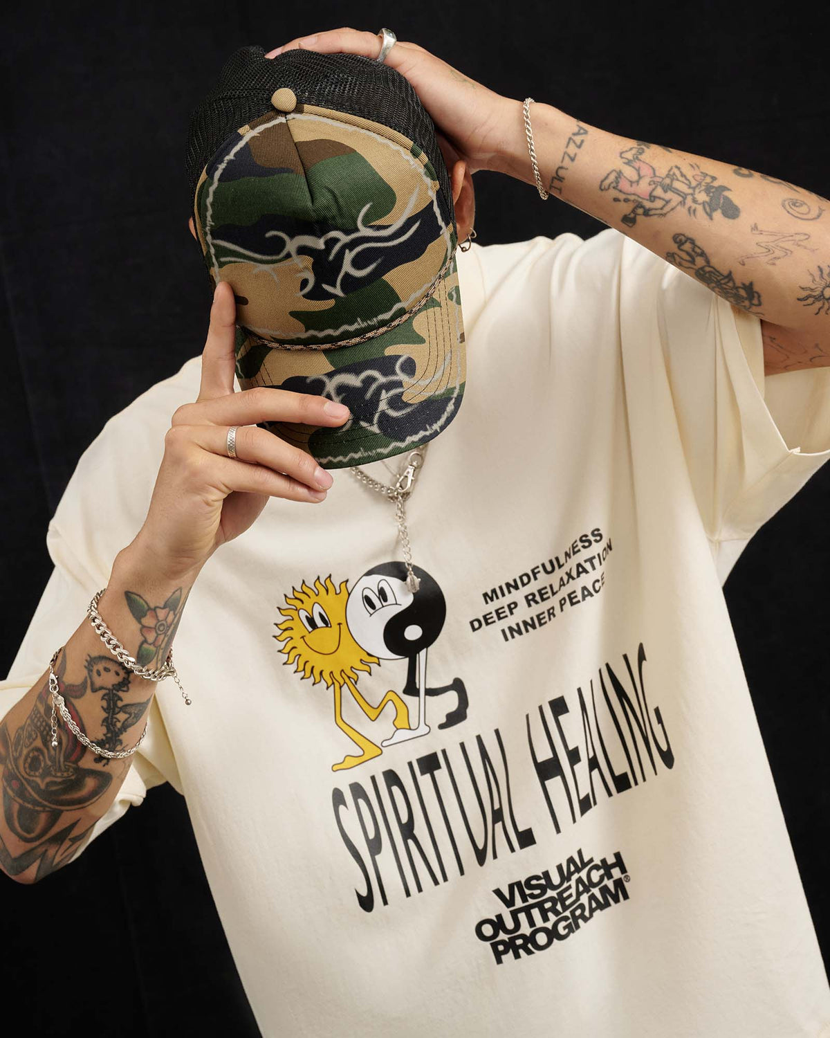 Tribal Airbrush Trucker Cap CAMO