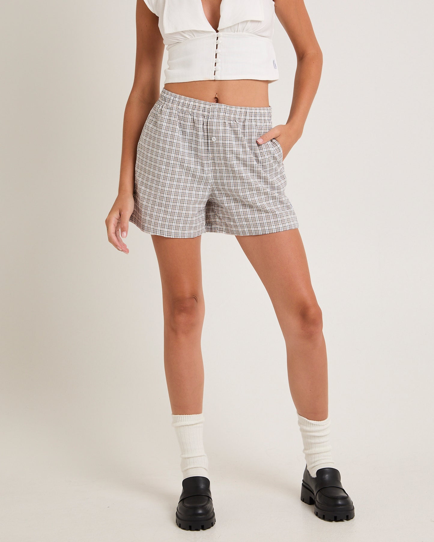 Drew Seersucker Boxer Shorts