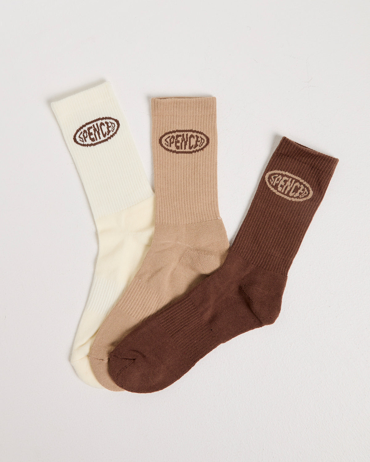 Fisheye 3 Pack Socks BROWN