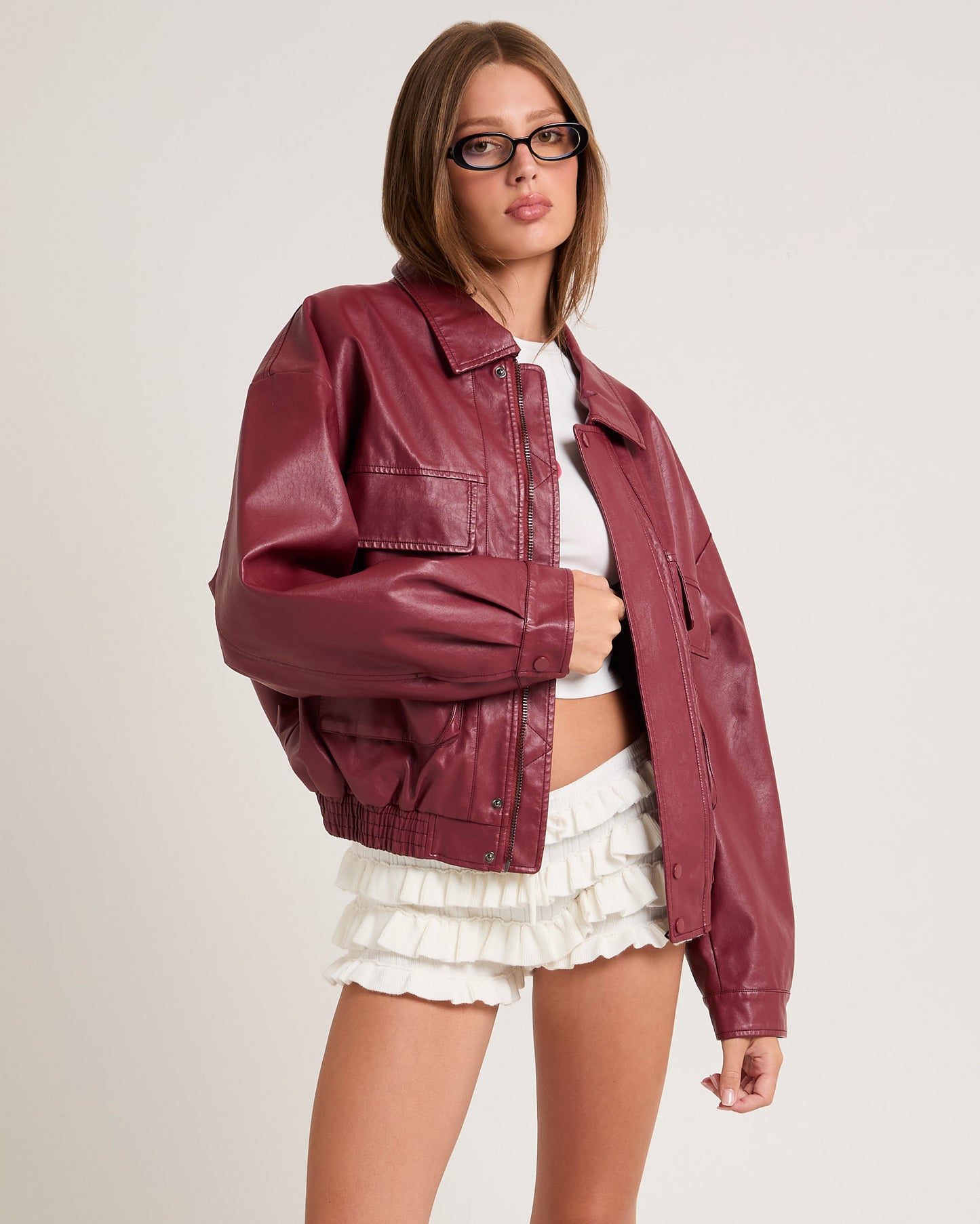 Jen Oversized Patch Pocket Jacket