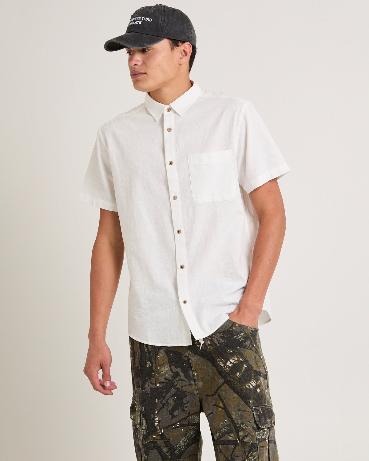 Louie Short Sleeve Shirt WHITE