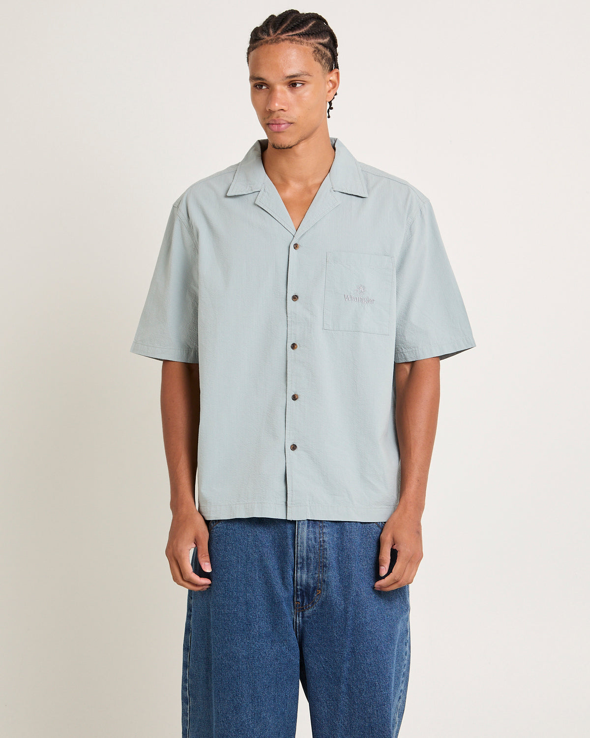Box Resort Shirt OVERCAST BLUE