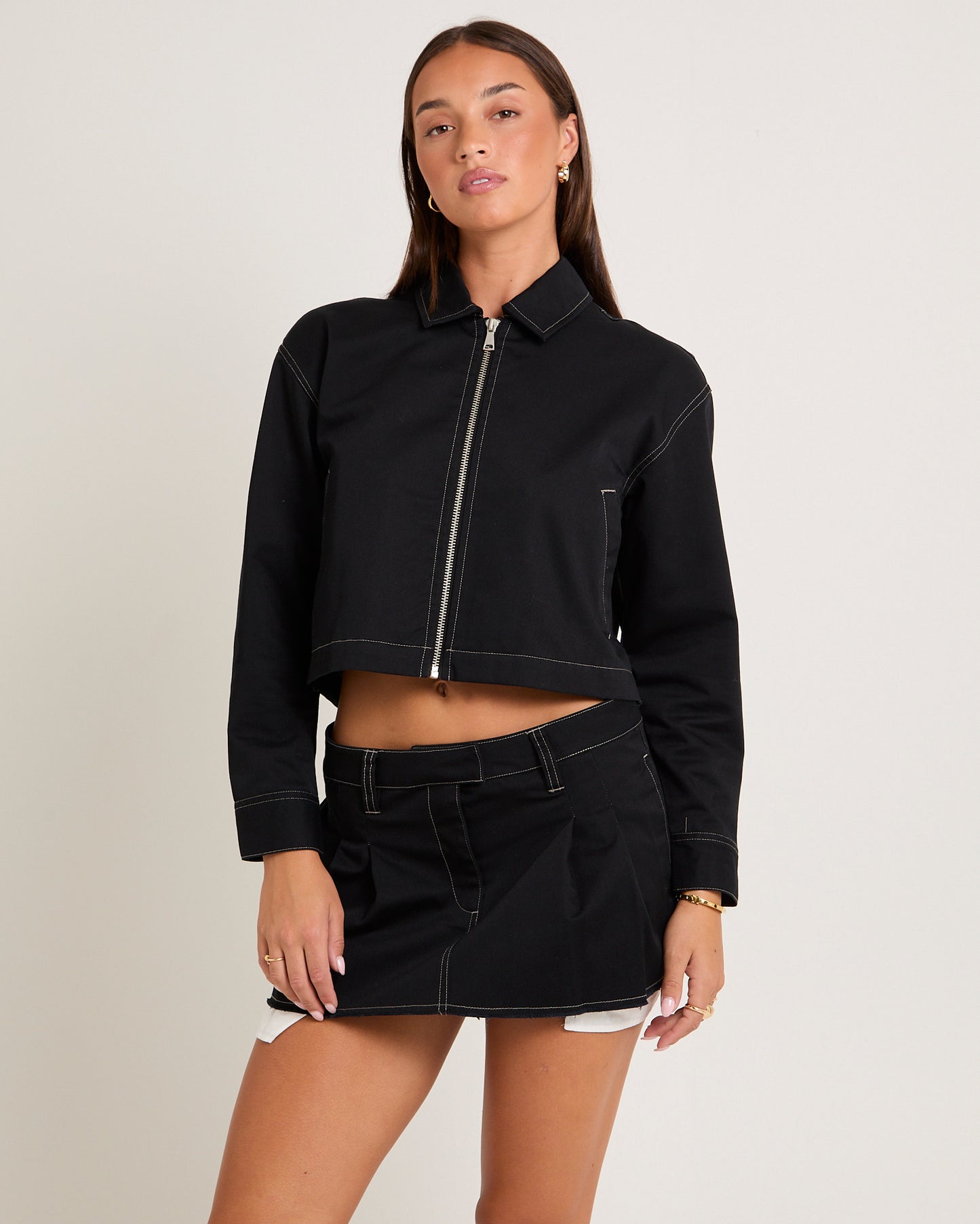 Margot Crop Twill Jacket
