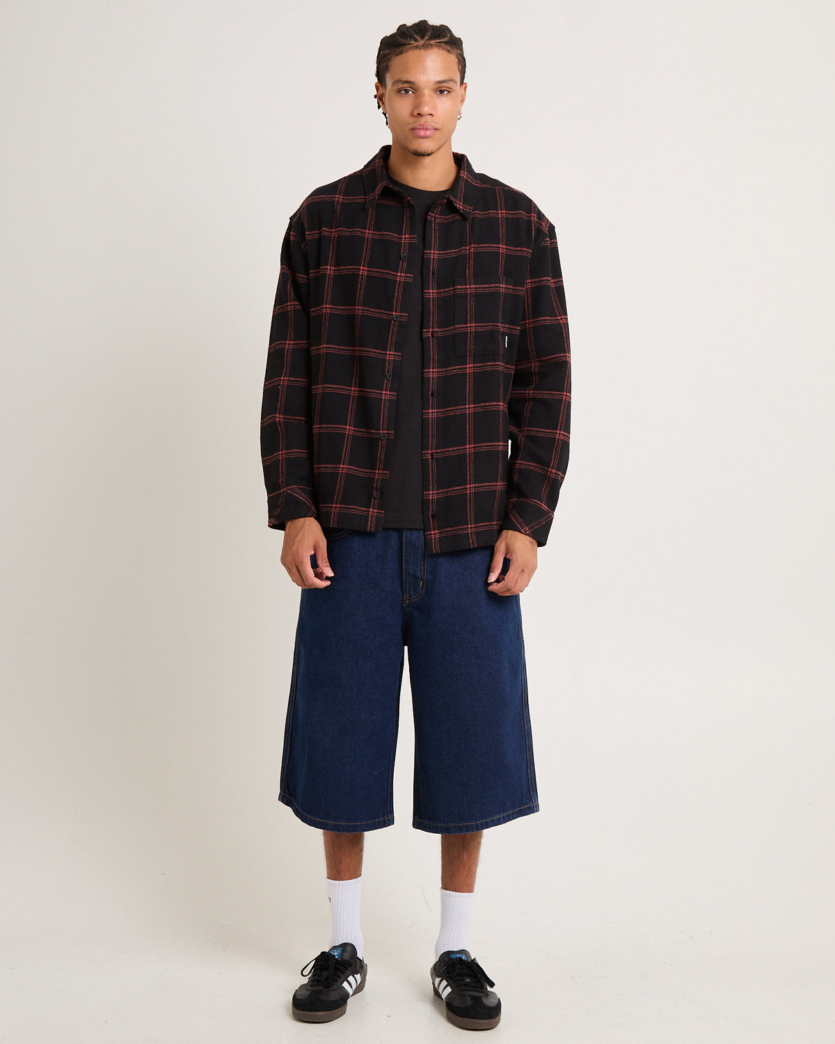 Terror Flannel Shirt BLACK CHECK