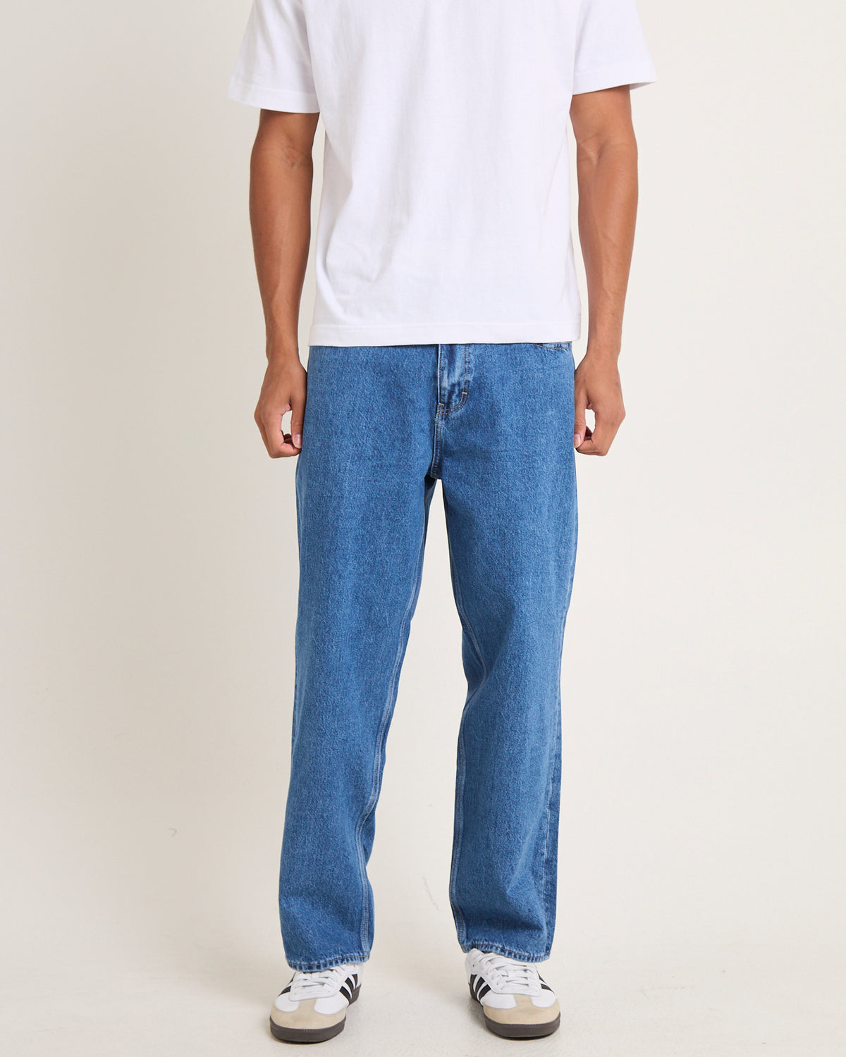 L-Four Baggy Denim Jeans Rooftop Blue Rooftop Blue