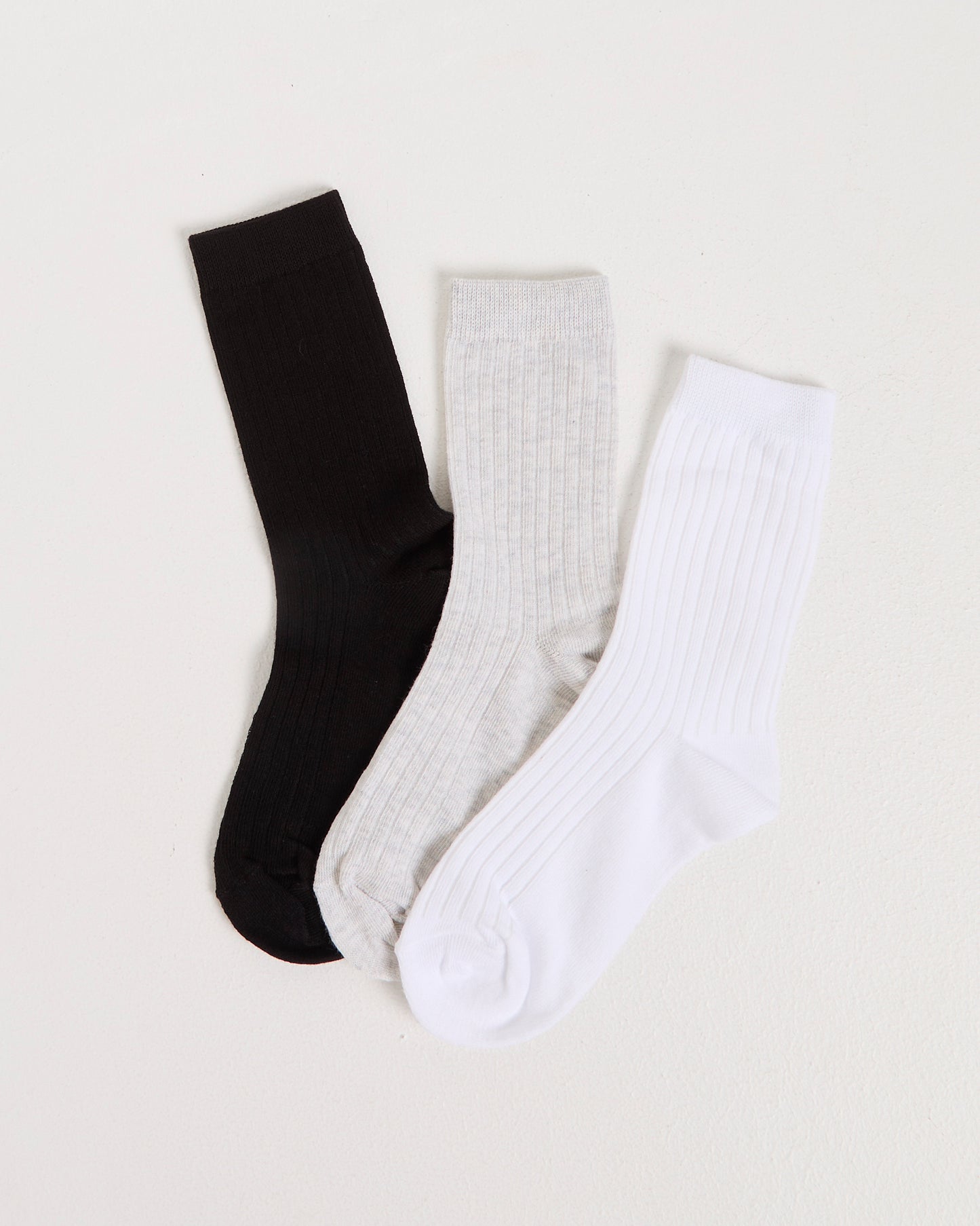 Rib Socks 3 Pack