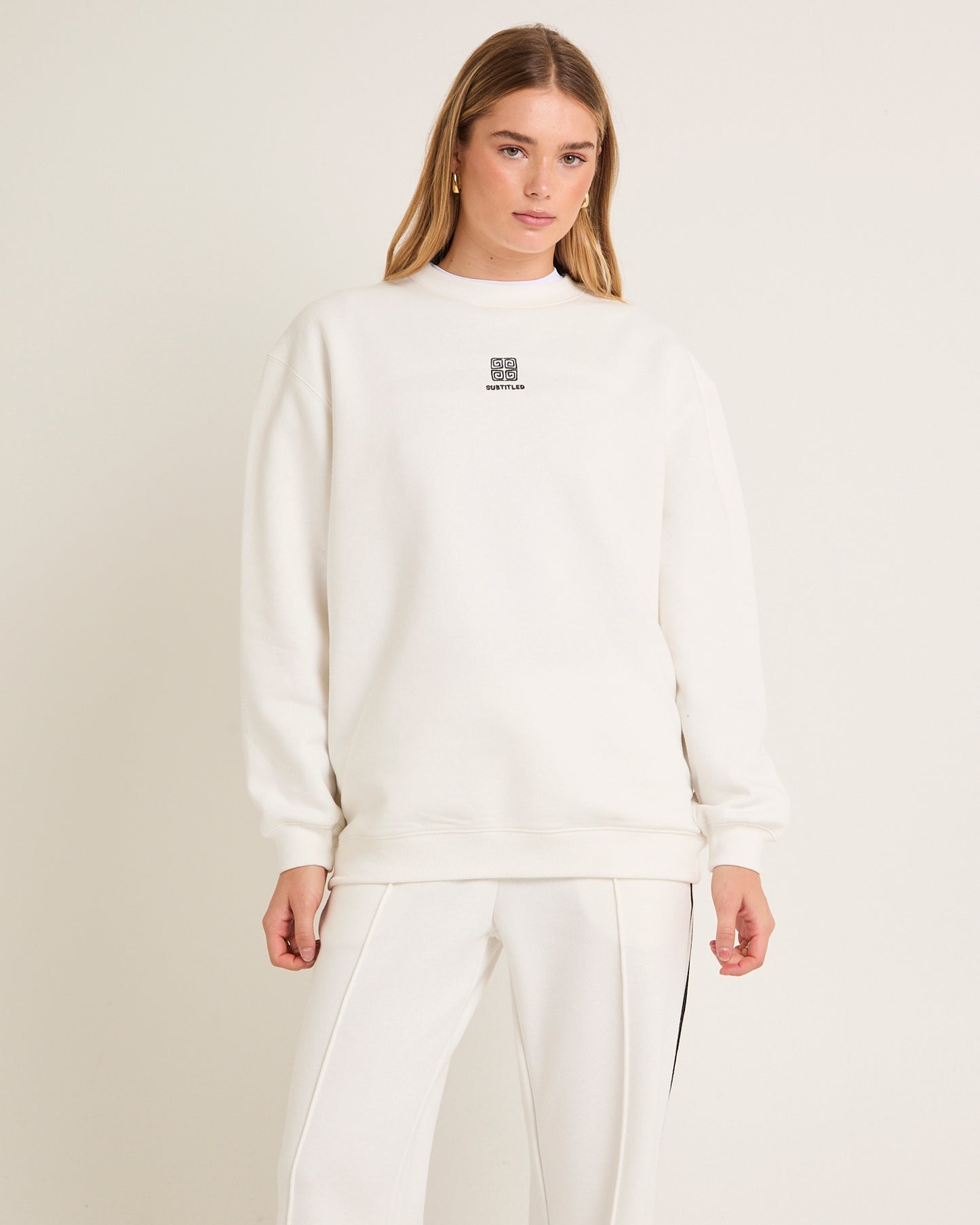 Spiros Oversized Crew Jumper