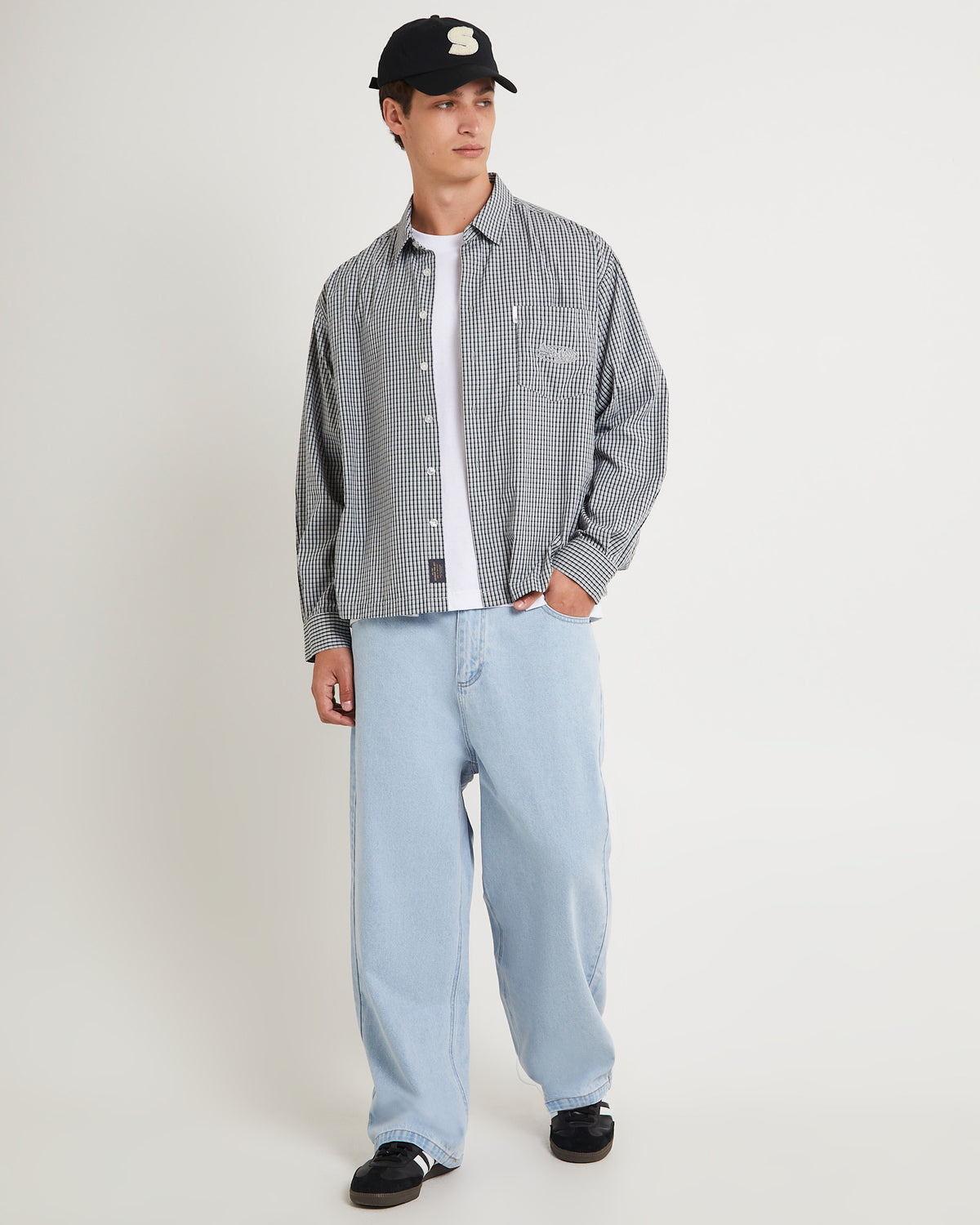 Super Wide Boy Denim Jeans 90'S LIGHT BLUE