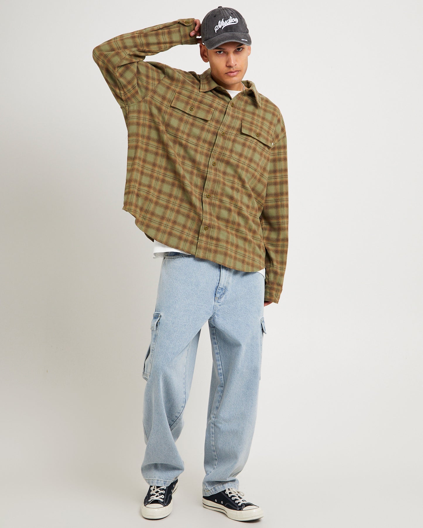 Plaid Long Sleeve Overshirt