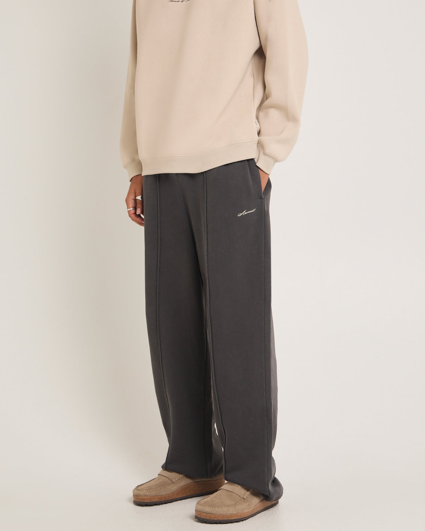 Script Straight Leg Track Pants