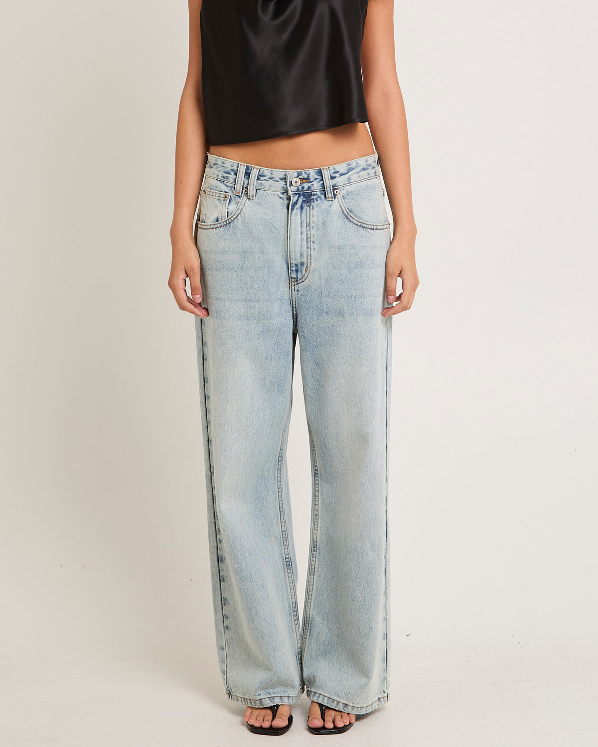 Rez Maxi Baggy Denim Jeans Petite VINTAGE TINT